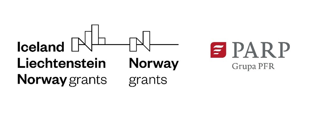 logotypy: Iceland Liechtenstein Norway grants, Norway grants, PARP grupar PFR