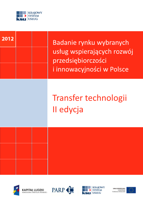 Badanie rynku wybranych usług wspierających rozw&oacute;j przedsiębiorczości i innowacyjności w Polsce - Transfer technologii - II edycja