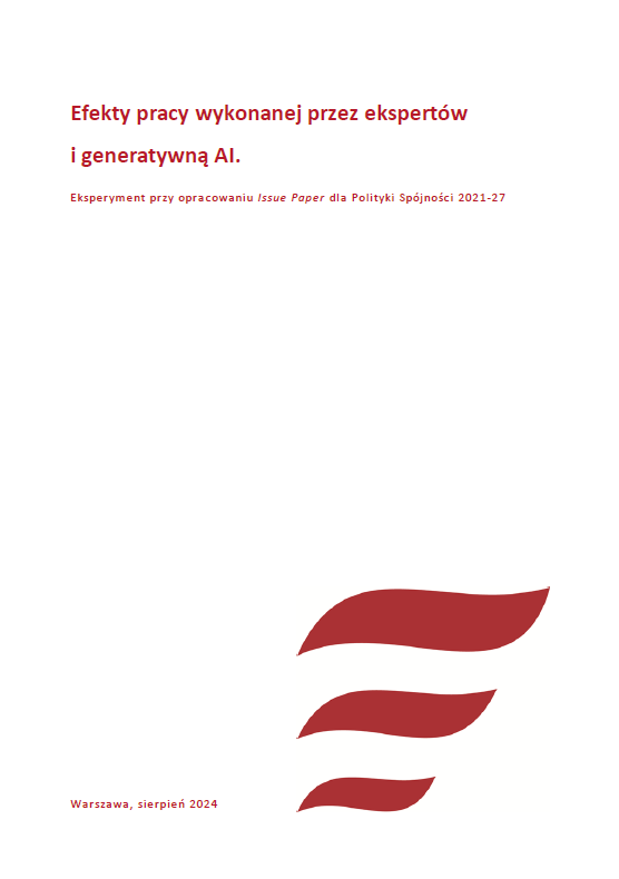 Efekty pracy wykonanej przez ekspert&oacute;w i generatywną AI