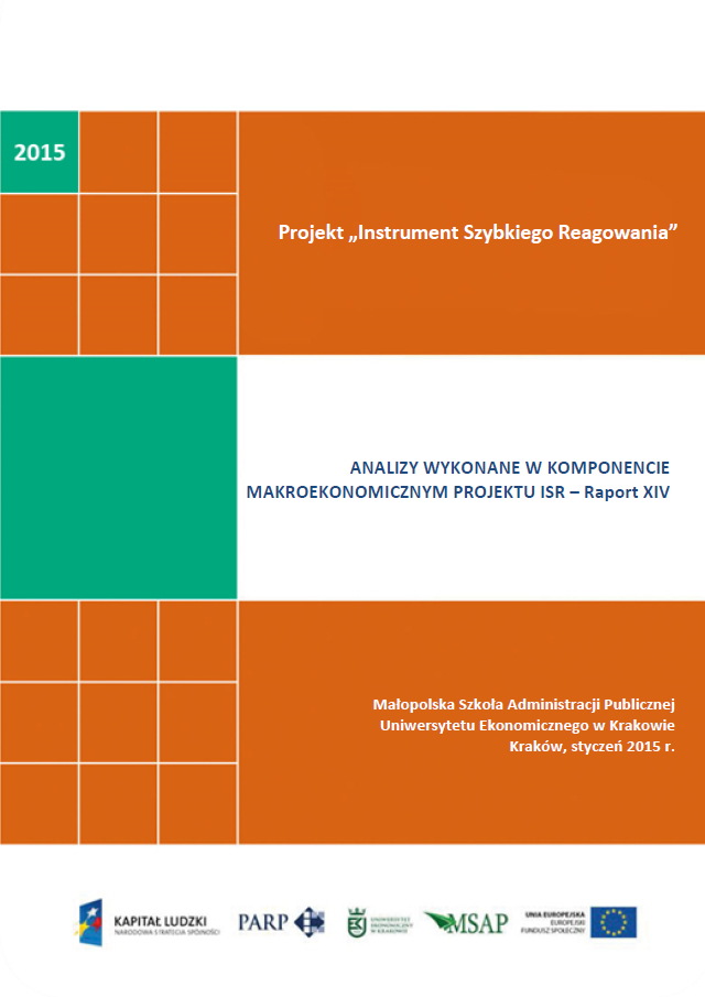 Komponent makroekonomiczny - Ocena stopnia zagrożenia przedsiębiorstw upadłością - XIV