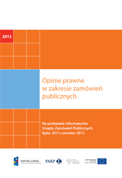 Opinie prawne w zakresie zam&oacute;wień publicznych - 2012