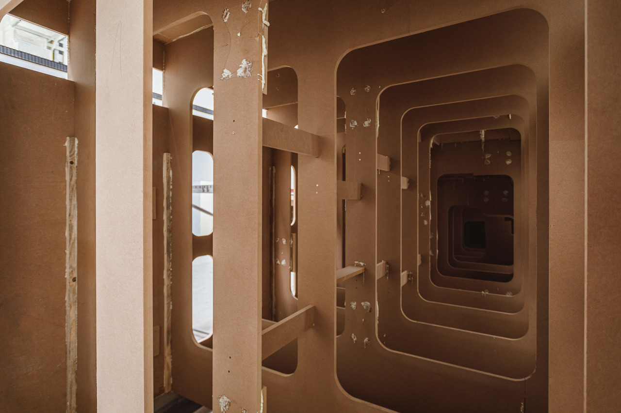 Konstrukcja z drewnianych element&oacute;w