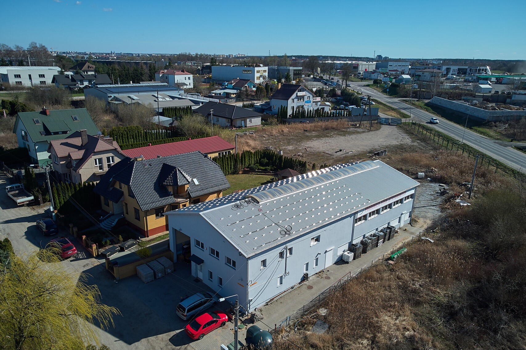 hala, widok z lotu ptaka